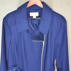 ( NICE )  MICHAEL KORS DARK BLUE COAT 2X
